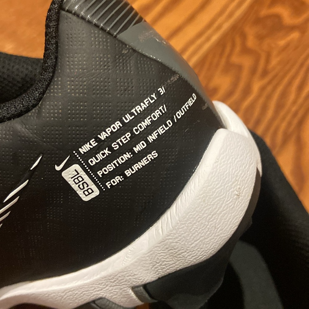 Black Nike Vapor Cleats ultra fly 3 - Picture 4 of 5